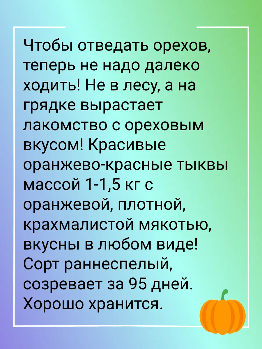 Тыква лесной орех
