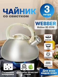 Чайник нерж 2,5 л 0598
